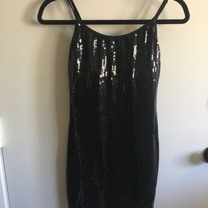 Black Sequin dress size small
